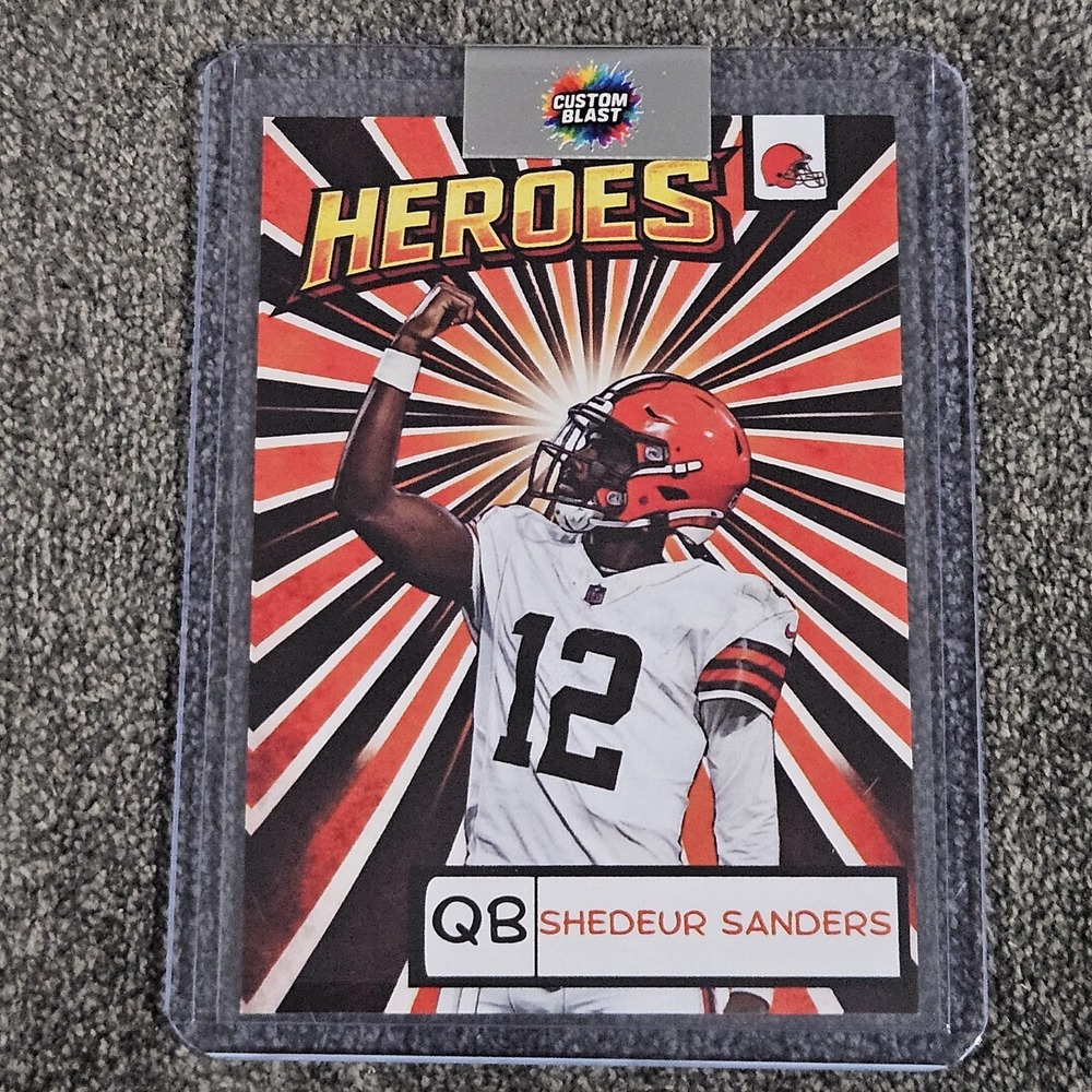 Shedeur Sanders CUSTOM Heroes Card